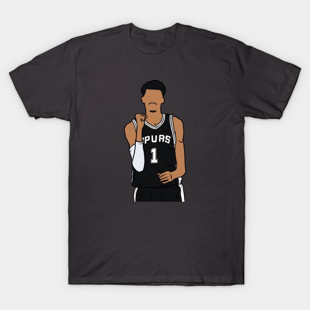 Victor Wembanyama Celebration T-Shirt by rattraptees